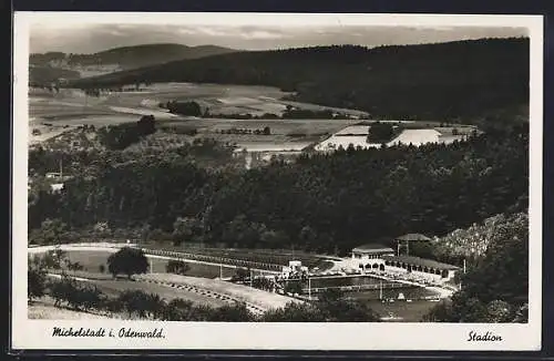 AK Michelstadt, Stadion mit Umgebung