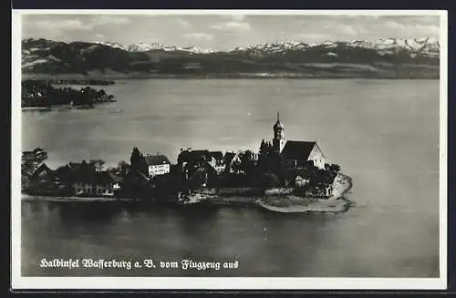 AK Wasserburg a. B., Halbinsel aus der Vogelschau