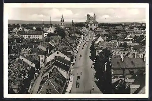 AK Speyer, Blick vom Altpörtel auf die Stadt
