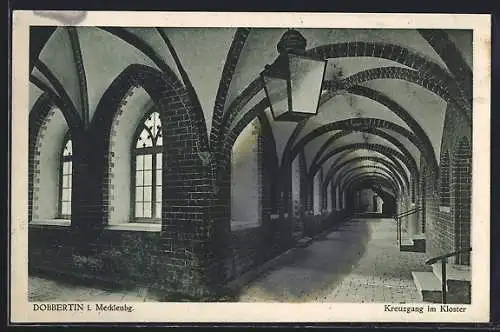 AK Dobbertin /Mecklenbg., Kreuzgang im Kloster