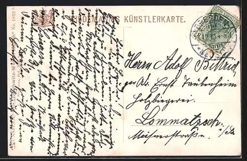 AK Loschwitz-Weisser Hirsch, Schwebebahn in der Ortschaft