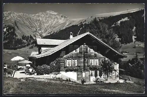 AK Gilbach /Adelboden, Alkoholfreies Restaurant Skiheim mit Umgebung