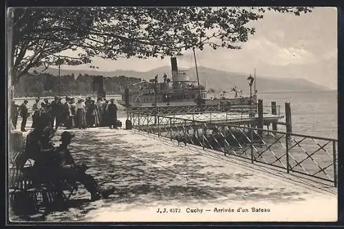 AK Ouchy, Arrivée d`un Bateau