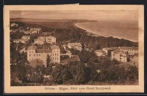 AK Göhren /Rügen, Ortsansicht vom Hotel Nordpeerd