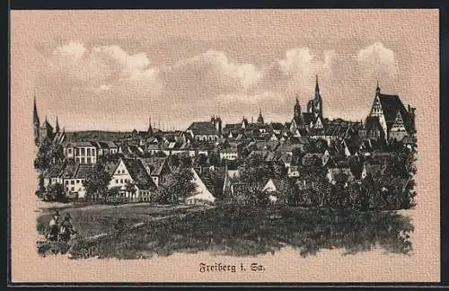 AK Freiberg i. S., Orts-Panorama