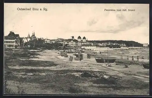 AK Binz, Panorama vom östlichen Strand