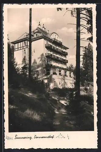 AK Semmering, Blick zum Sonnwendhof