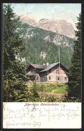 AK Gstatterboden, Blick zum Jägerhaus