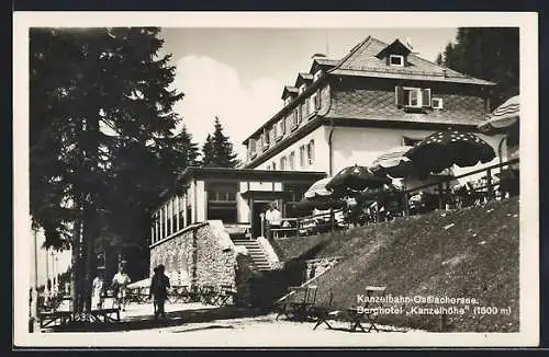 AK Villach, Partie am Berghotel Kanzelhöhe