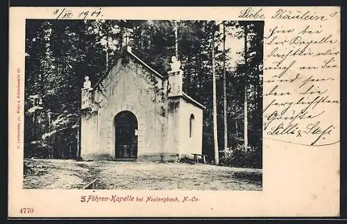 AK Neulengbach /N.-Oe., 3 Föhren-Kapelle