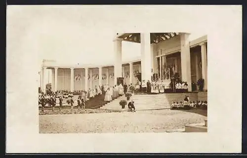 AK Alger, Freiluft-Gottesdienst unter Säulen, 1936