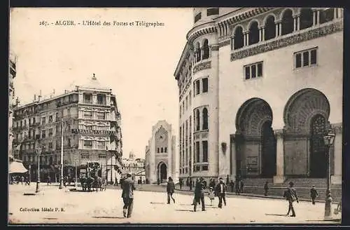 AK Alger, l`hôtel des postes et télégraphes