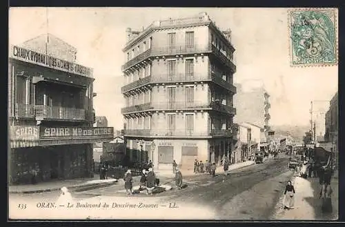 AK Oran, Le Boulevard du Deuxieme-Zouaves