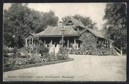 AK Mandalay, Summer House where Thebaw surrendered