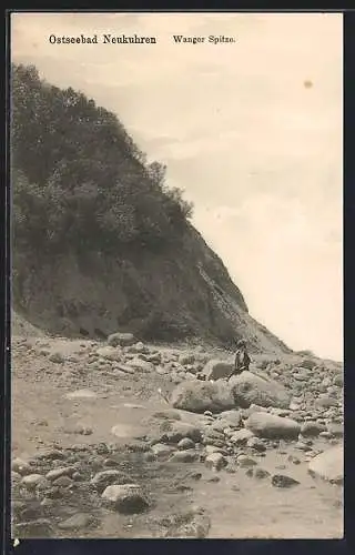 AK Neukuhren, Steinstrand an der Wanger Spitze