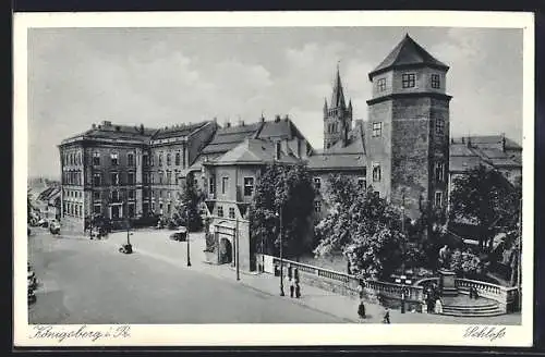 AK Königsberg, Blick auf Schloss