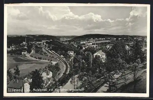 AK Leisnig, Blick v. d. Hochstrasse