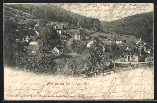 AK Holzminden-Mühlenberg, Partie mit der Kirche