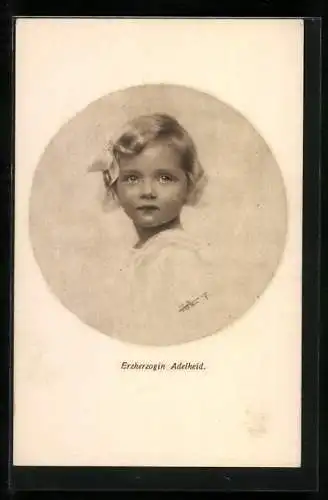 AK Erzherzogin Adelheid, Tochter von Kaiser Karl I. von Österreich
