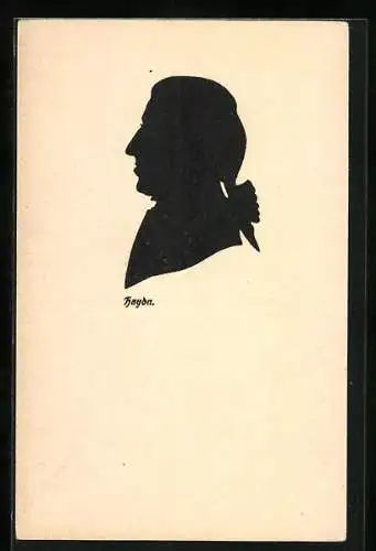 AK Haydn, Portrait, Schattenbild