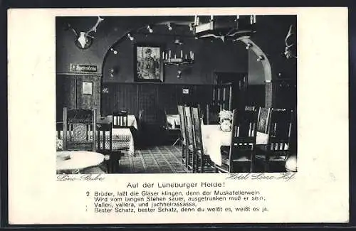 AK Wittorf /Lüneburg, Hotel Löns-Hof Otto Fr. Norden, Löns-Stube