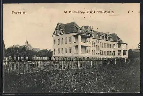 AK Duderstadt, St. Martinihospital und Krankenhaus, mit Turmgebäude