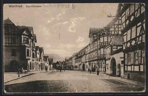 AK Wanfried., Blick in die Marktstrasse