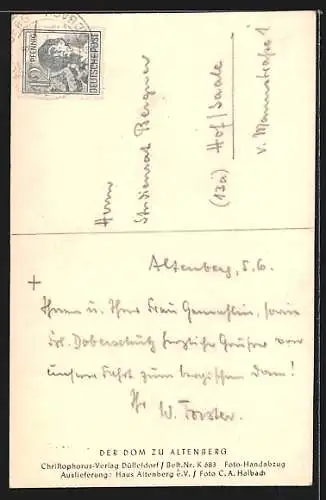 AK Altenberg / Odenthal, Ansicht vom Dom