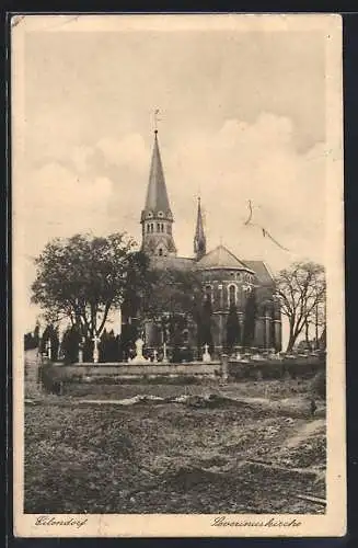 AK Eilendorf / Aachen, Blick zur Severinuskirche