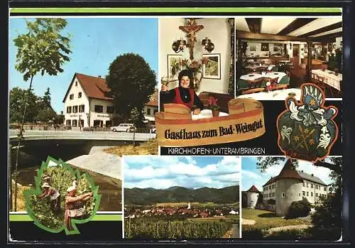 AK Kirchhofen / Breisgau, Gasthaus u. Weinstube zum Bad