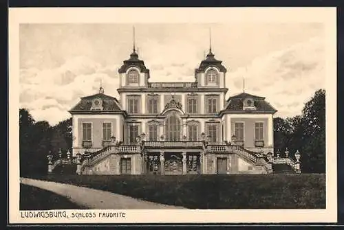 AK Ludwigsburg / Württemberg, Schloss Favorite