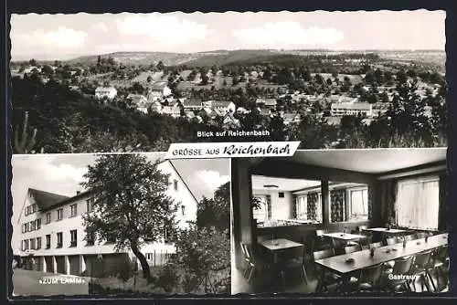 AK Reichenbach / Winnenden, Gasthaus zum Lamm und Gesamtansicht