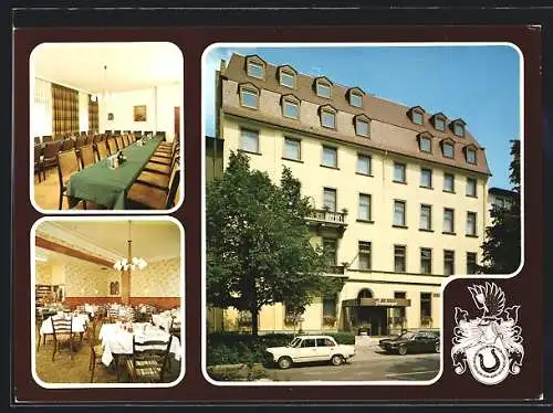 AK Würzburg, Hotel garni Amberger, Ludwigstrasse 17-19