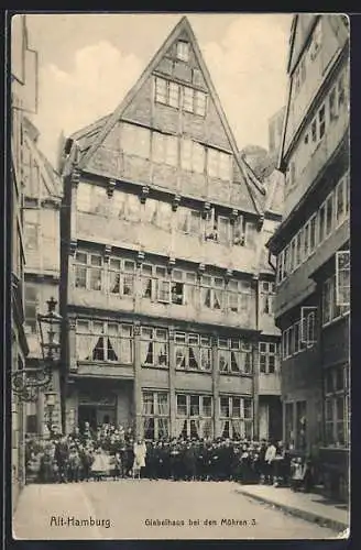AK Alt-Hamburg, Giebelhaus bei den Mühren 3