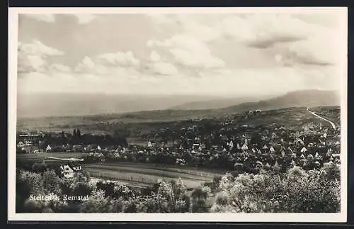 AK Stetten / Remstal, Ortsansicht mit Bergblick