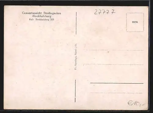 AK Bookholzberg, Gesamtansicht Stedingsehre, Modellbau