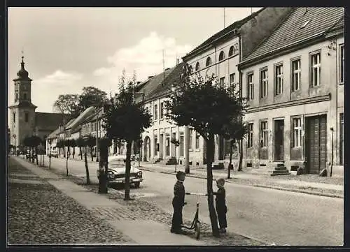 AK Lindow / Mark, Strasse des Friedens