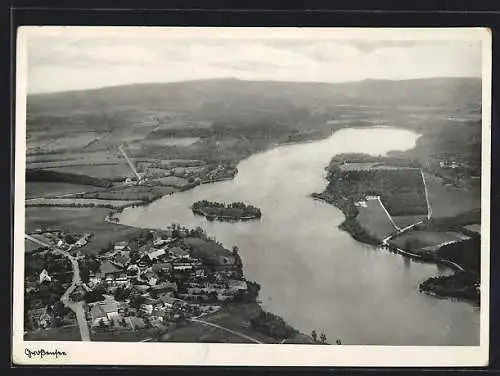 AK Grossensee / Stormarn, Ortsansicht vom Flugzeug aus