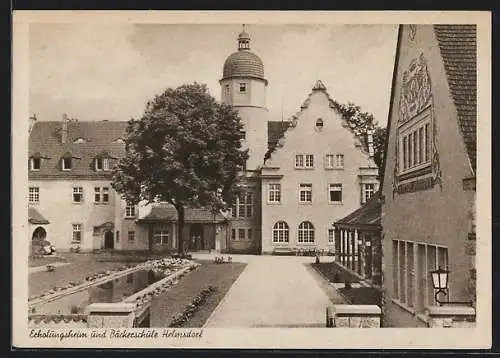 AK Helmsdorf / Dürröhrsdorf, Erholungsheim und Bäckerschule