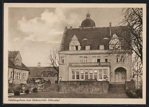 AK Helmsdorf / Dürröhrsdorf, Erholungsheim und Bäckerschule