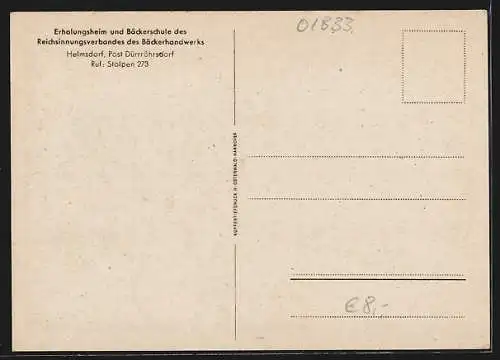 AK Helmsdorf / Dürröhrsdorf, Erholungsheim und Bäckerschule