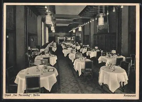 AK Berlin-Mitte, Restaurant des Hotel Fürstenhof