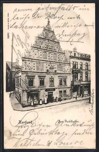 AK Herford, Gasthaus zum Rathskeller