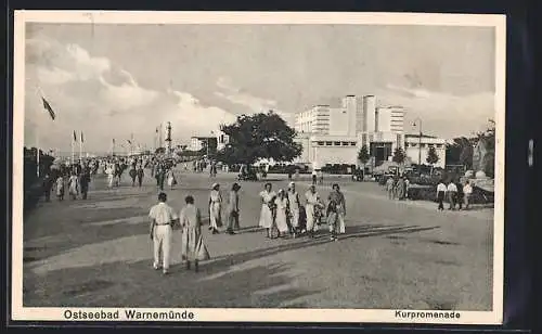 AK Warnemünde, Kurpromenade