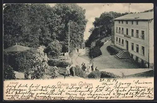 AK Göhren / Rügen, Schlucht mit Hotel Brandenburg