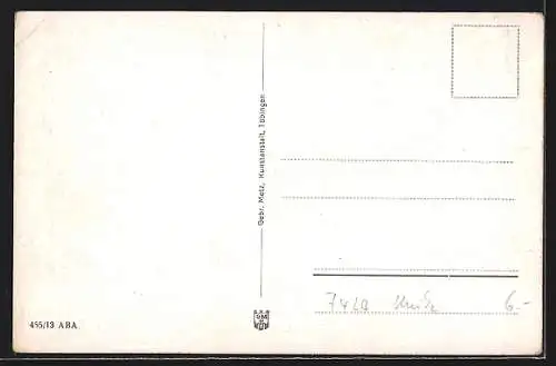 AK Münsingen, Ortspartie mit Umgebung