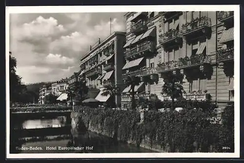 AK Baden-Baden, Hotel Europäischer Hof