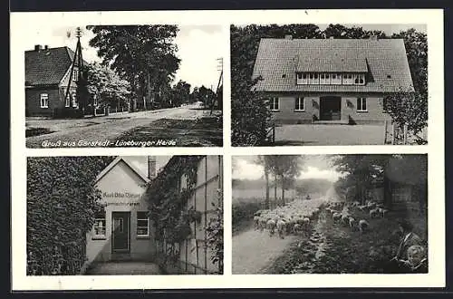 AK Garstedt über Winsen, Karl Otto Dreyer Gemischtwarenladen