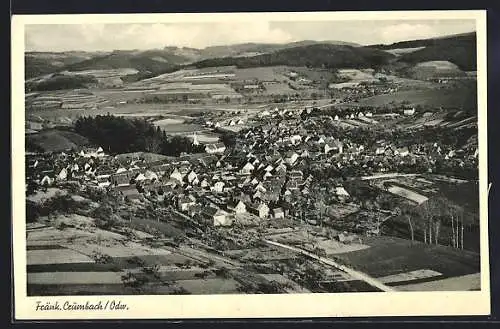 AK Fränk. Crumbach /Odw., Ortsansicht aus der Vogelschau