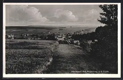 AK Hönebach /Krs. Rotenburg, Ortseingang